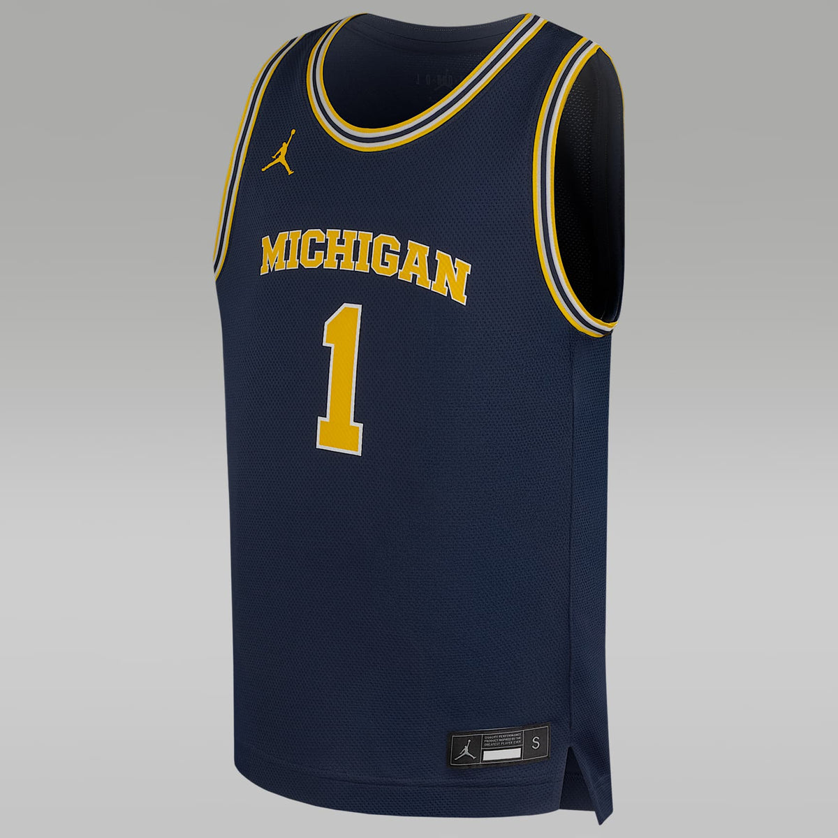 Jersey de básquetbol Nike Replica para niños talla grande Michigan Wolverines – Azul marino universitario – vista 1
