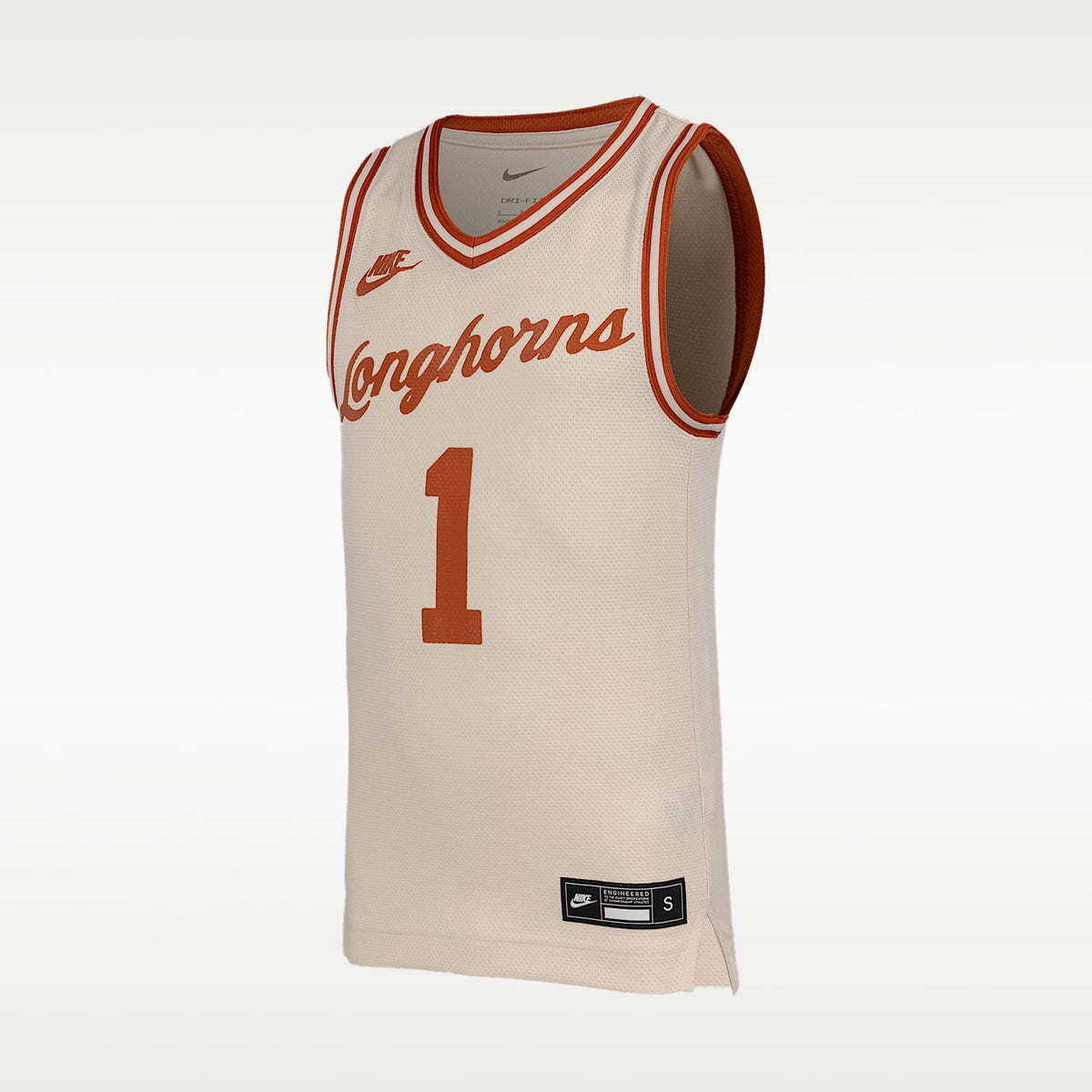 Jersey de básquetbol Nike Replica para niños talla grande Texas Longhorns – Naranja desierto – vista 1
