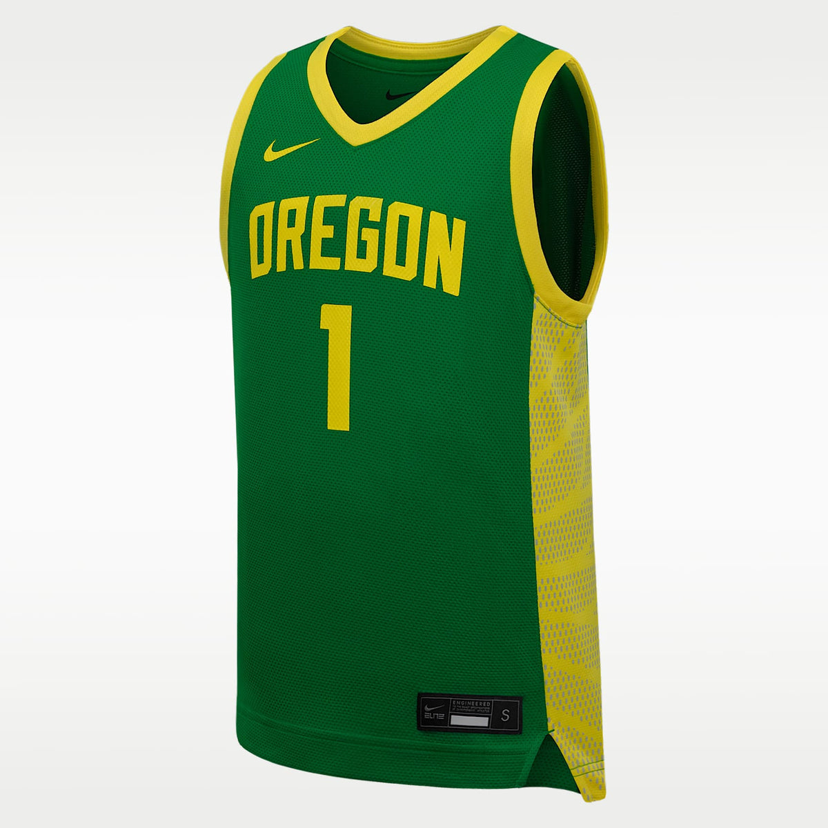 Jersey de básquetbol Nike Replica para niños talla grande Oregon Ducks – Verde manzana – vista 1