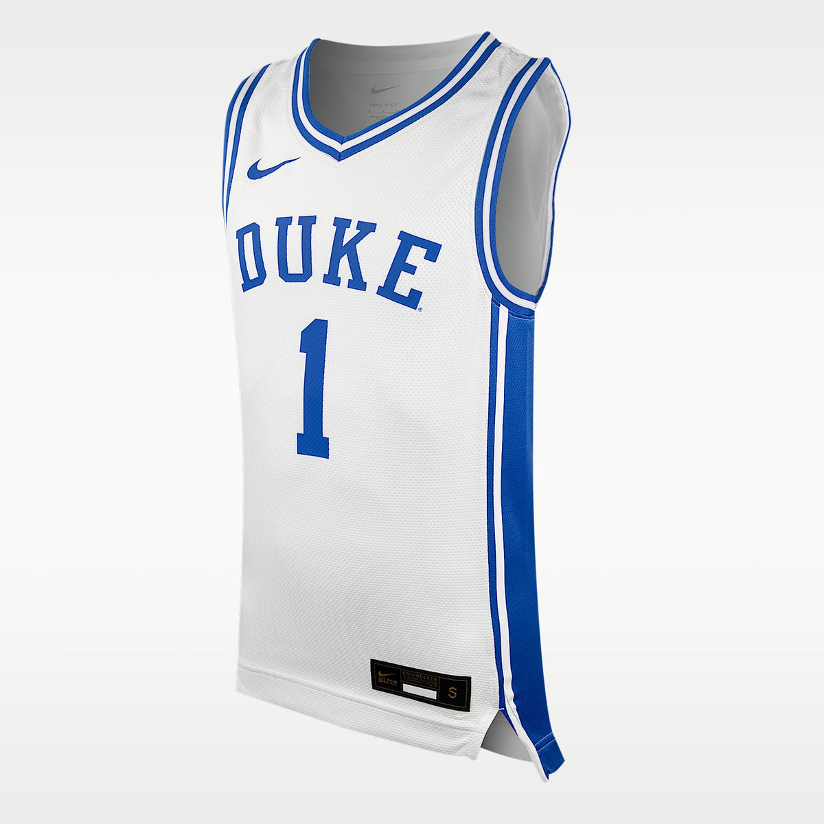 Jersey de básquetbol Nike Replica para niños talla grande Duke Blue Devils – Blanco – vista 1