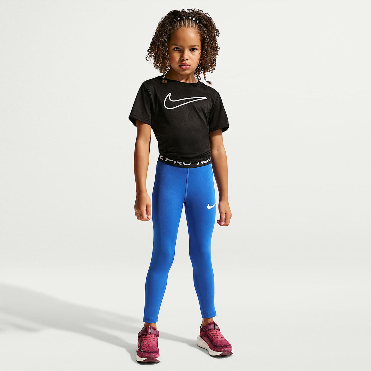 Leggings Dri-FIT para niños talla pequeña Nike Pro – Royal juego – vista 1