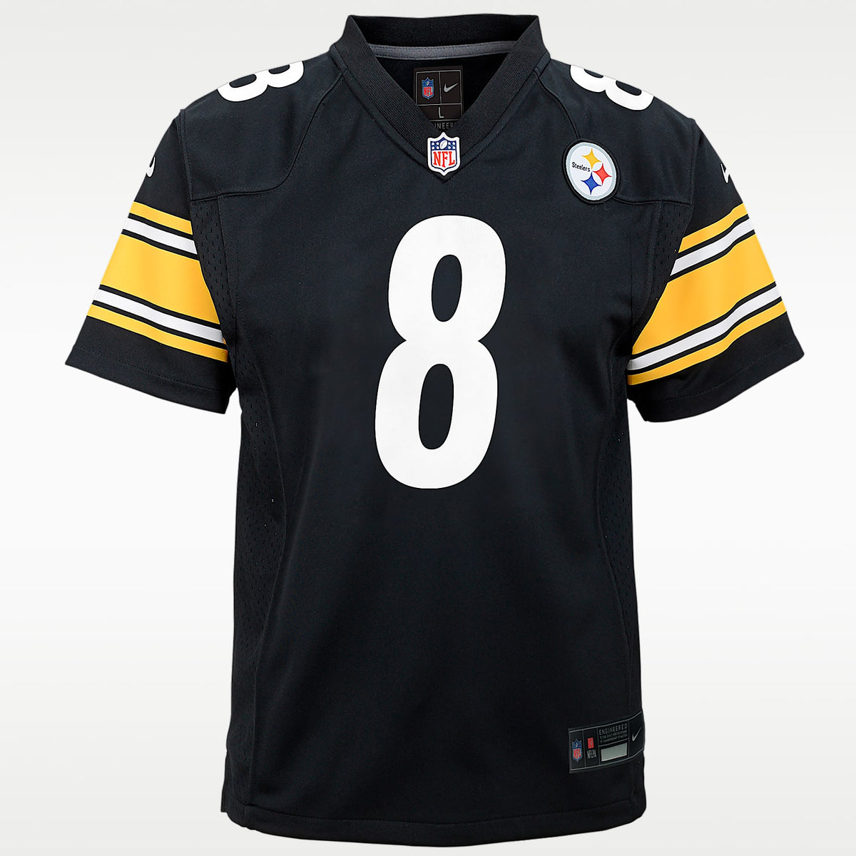 Jersey Nike de la NFL Game para niño talla grande Aaron Rodgers Pittsburgh Steelers – Negro – vista 1