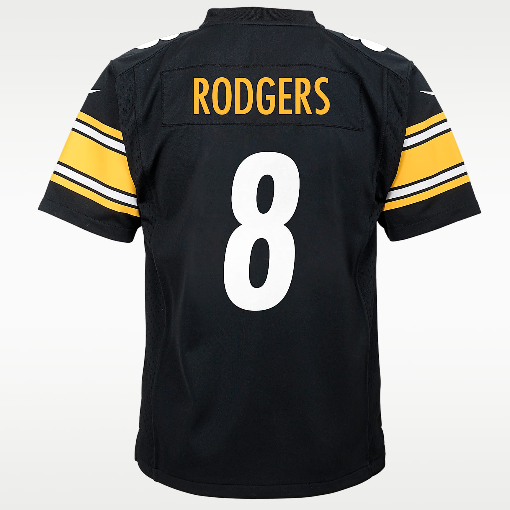 Jersey Nike de la NFL Game para niño talla grande Aaron Rodgers Pittsburgh Steelers – Negro – vista 2