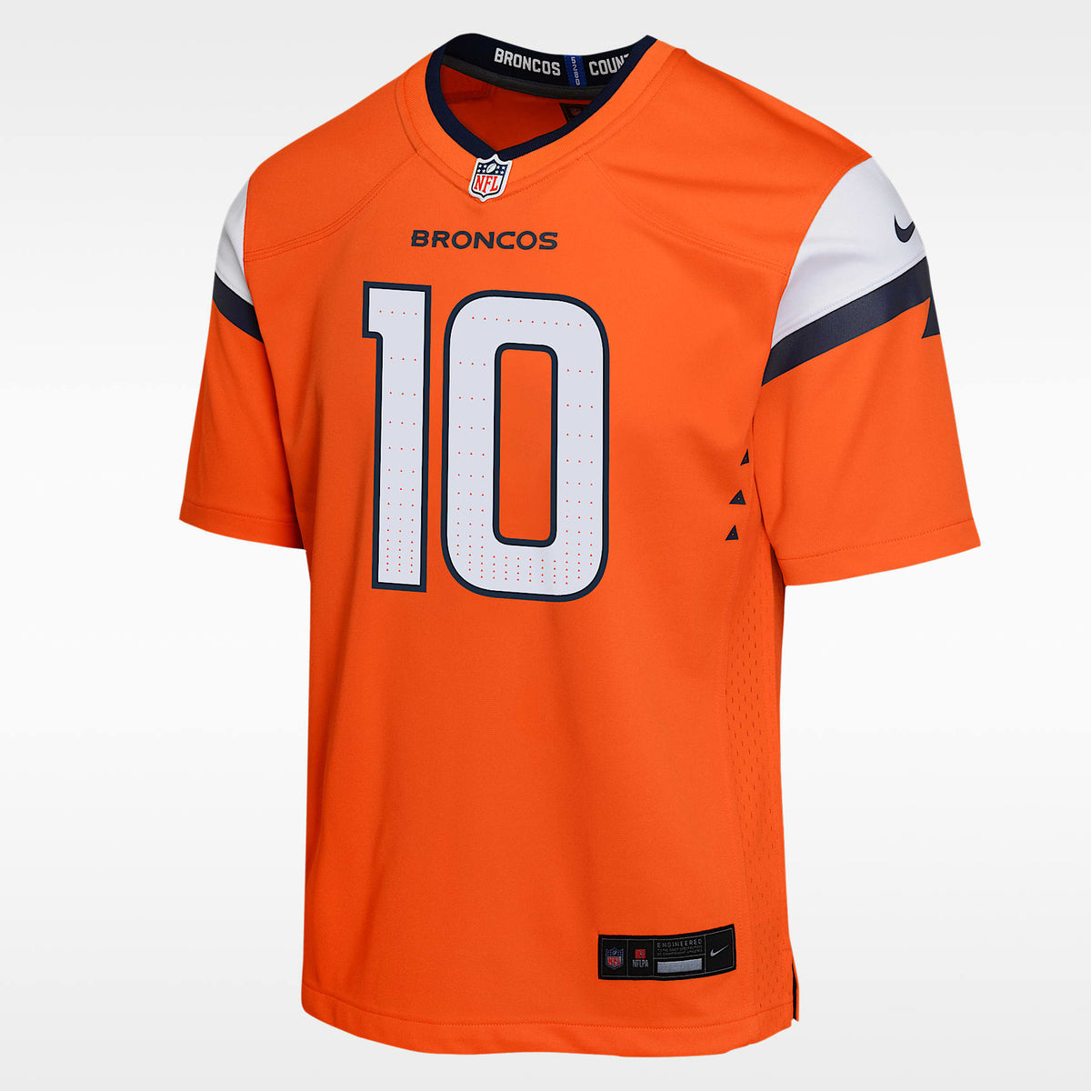 Jersey Nike de la NFL Game para niños talla grande Bo Nix Denver Broncos – Naranja – vista 1
