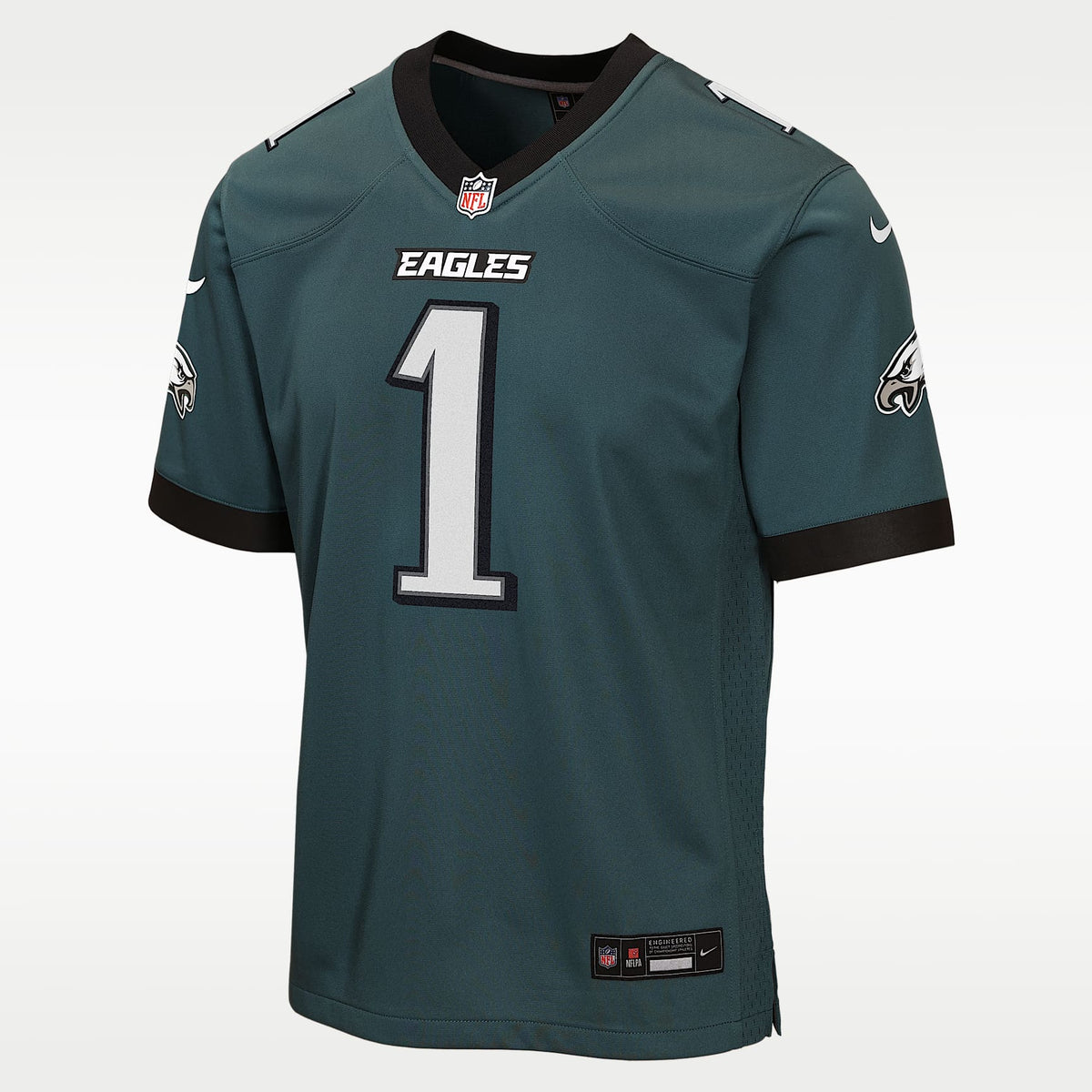 Jersey Nike de la NFL Game para niños talla grande Jalen Hurts Philadelphia Eagles – Verde – vista 1