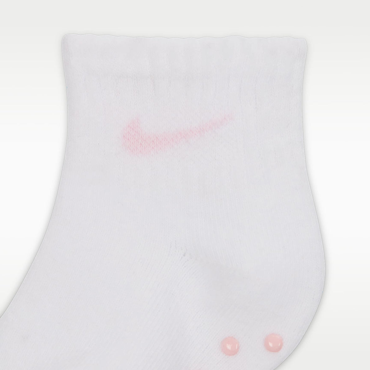 Calcetines antideslizantes Core Swoosh para bebé (3 pares) Nike – Espuma rosa – vista 3