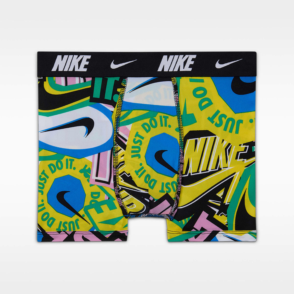Ropa interior estampada Dri-FIT para niños talla grande (paquete de 2) Nike – Azul foto claro – vista 1