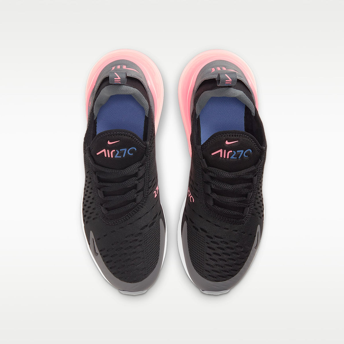 Nike Air Max 270 – Negro/Gris humo/Puesta de sol pulso/Plata metalizado – vista 4