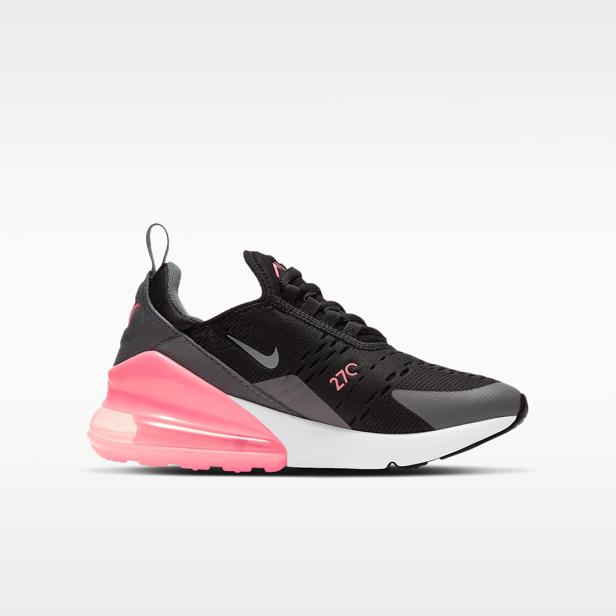 Nike Air Max 270 – Negro/Gris humo/Puesta de sol pulso/Plata metalizado – vista 3