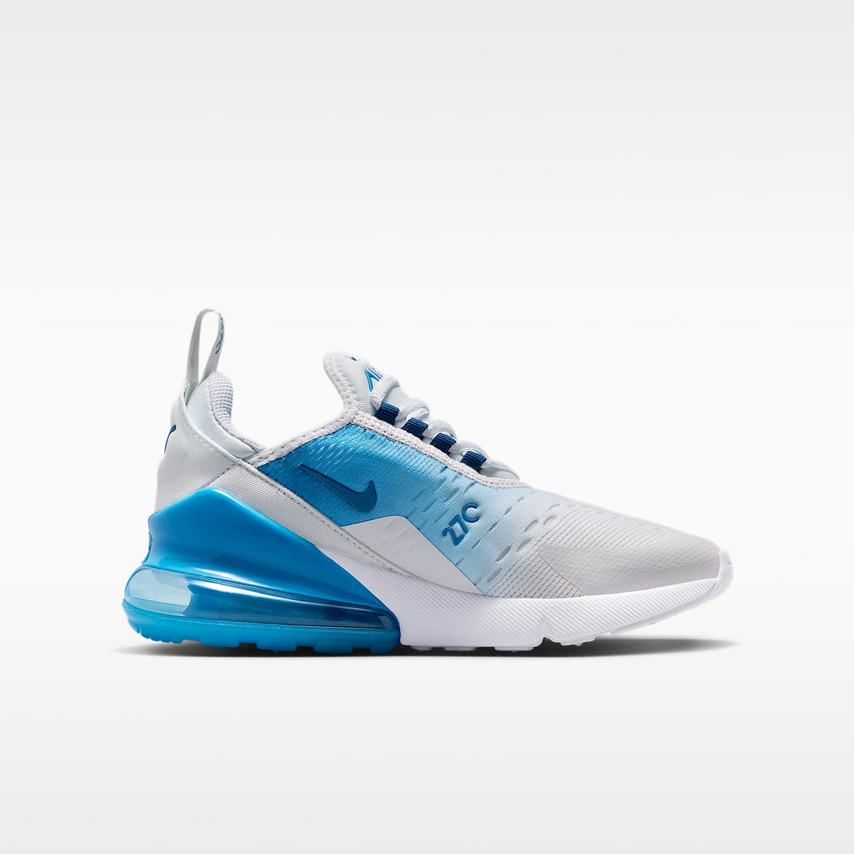 Nike Air Max 270 – Blanco cáscara de huevo/Azul holandés/Azul cancha – vista 3