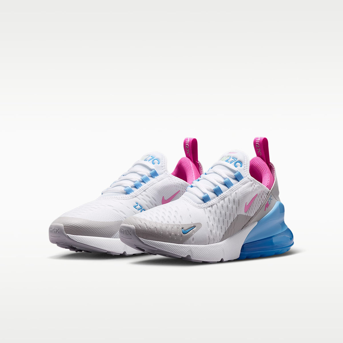 Nike Air Max 270 – Blanco/Azul fútbol/Verde ártico/Rosa paleta – vista 5