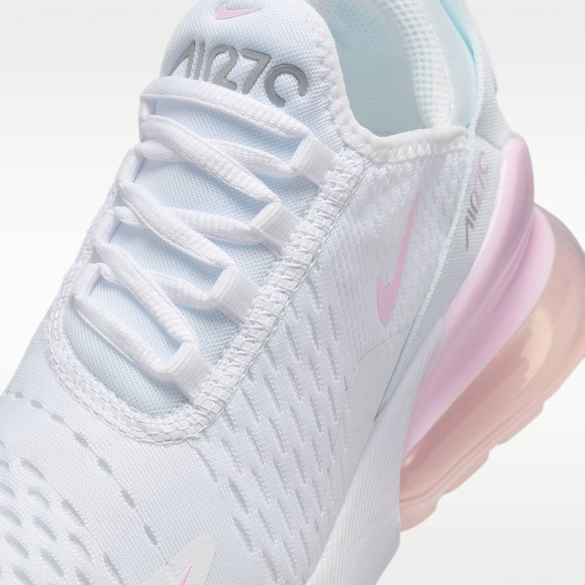 Nike Air Max 270 – Blanco/Gris humo claro/Espuma rosa – vista 7