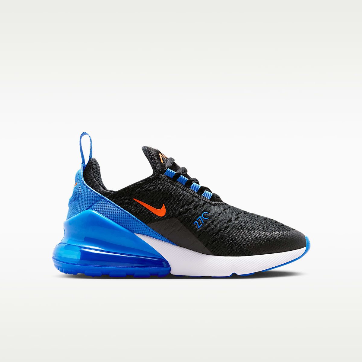 Nike Air Max 270 – Negro/Azul cristal/Blanco/Naranja césped – vista 3
