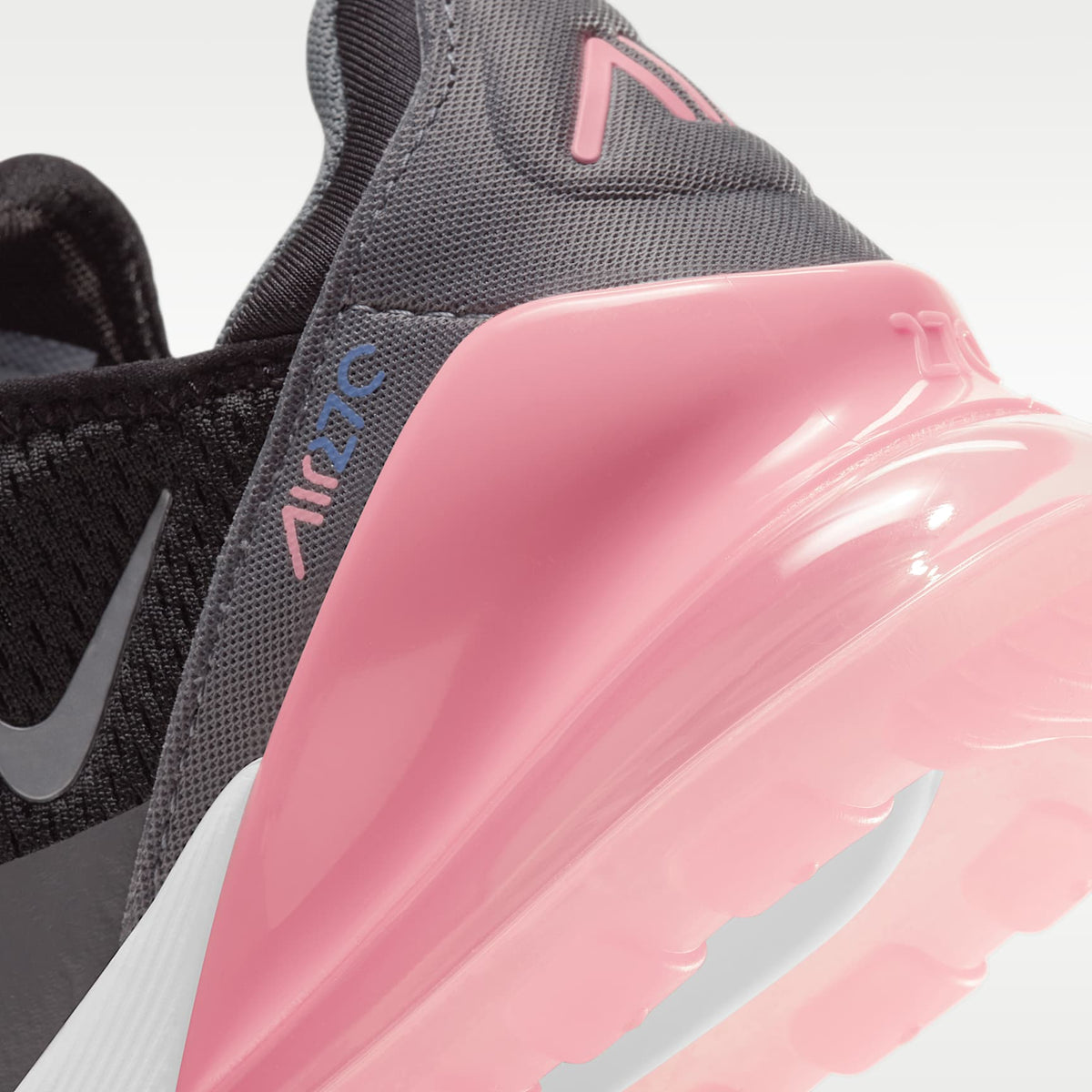 Nike Air Max 270 – Negro/Gris humo/Puesta de sol pulso/Plata metalizado – vista 8