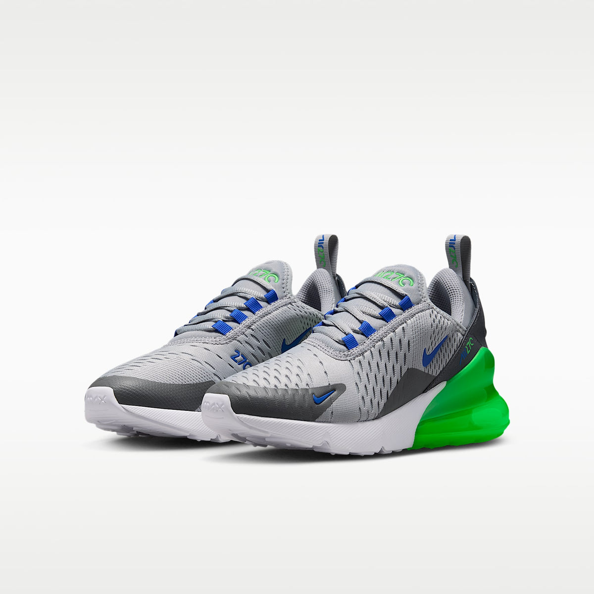 Nike Air Max 270 – Gris lobo/Gris humo/Verde chispa/Azul carrera – vista 5