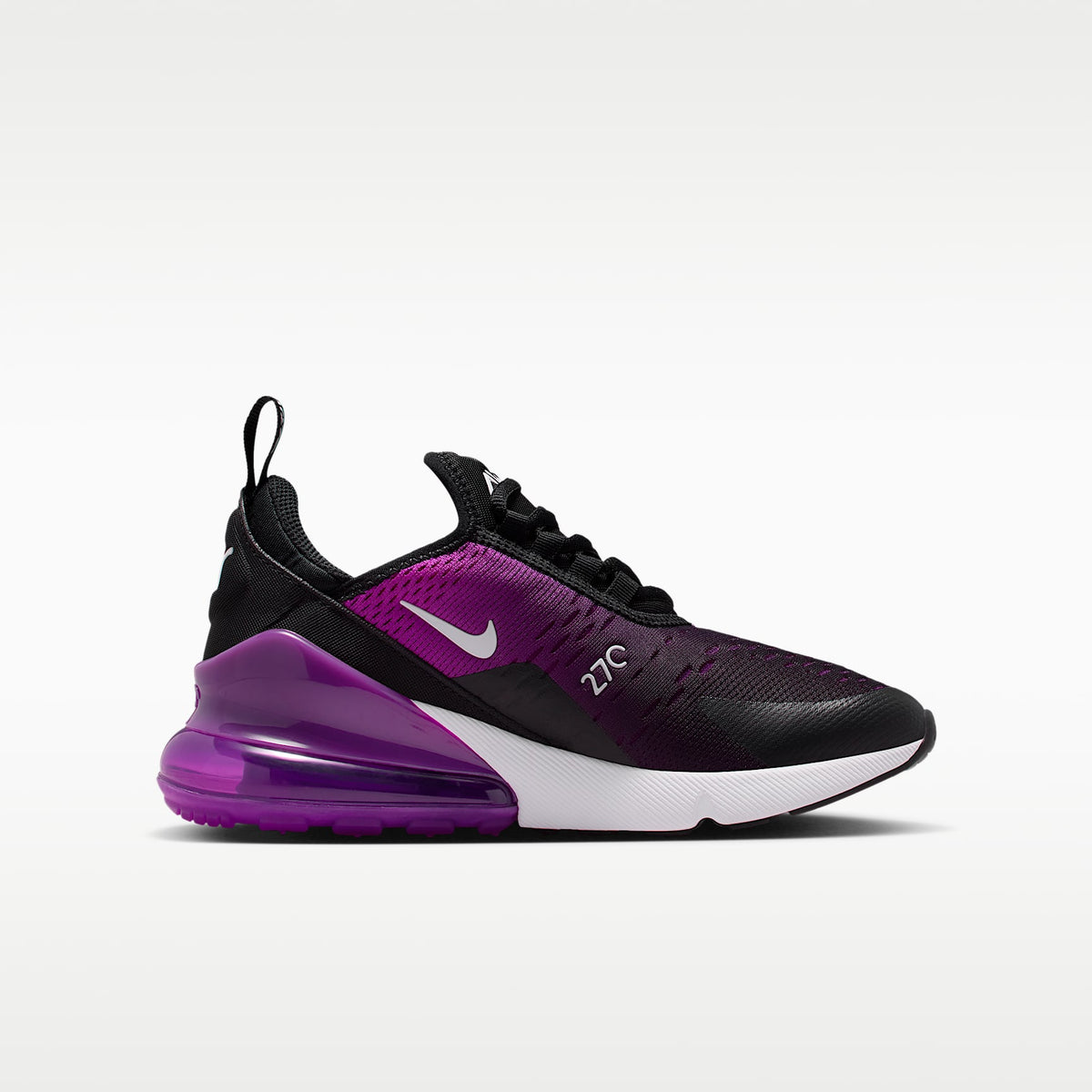 Nike Air Max 270 – Negro/Morado vivo/Blanco – vista 3