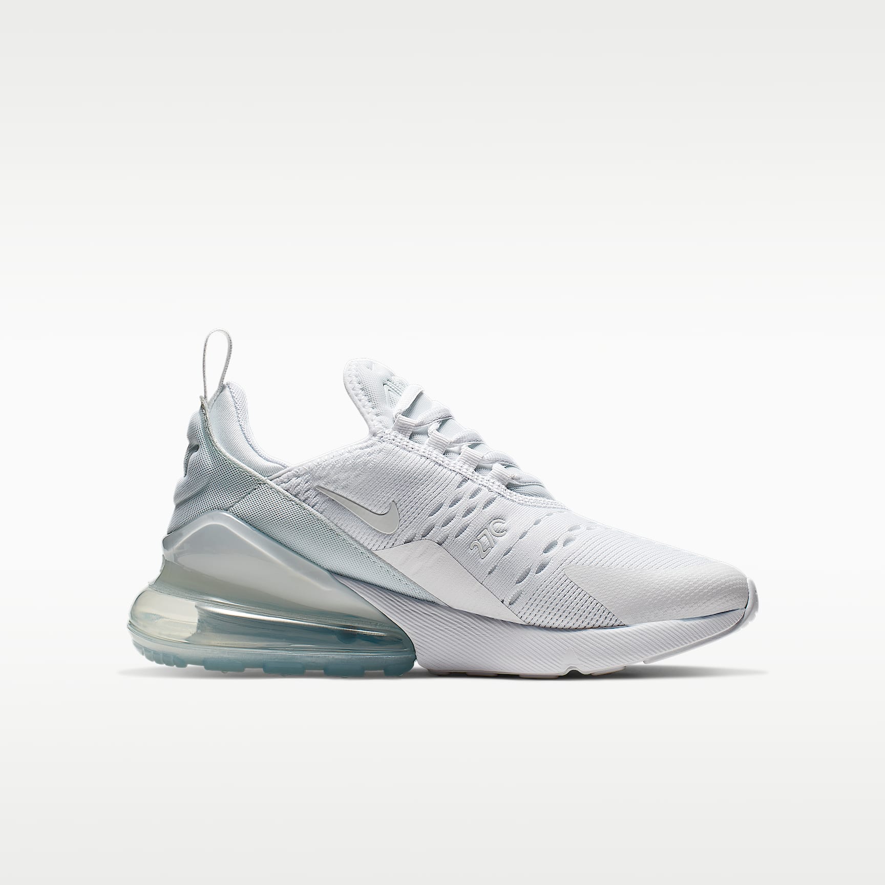Nike Air Max 270 – Blanco/Plata metalizado/Blanco – vista 2