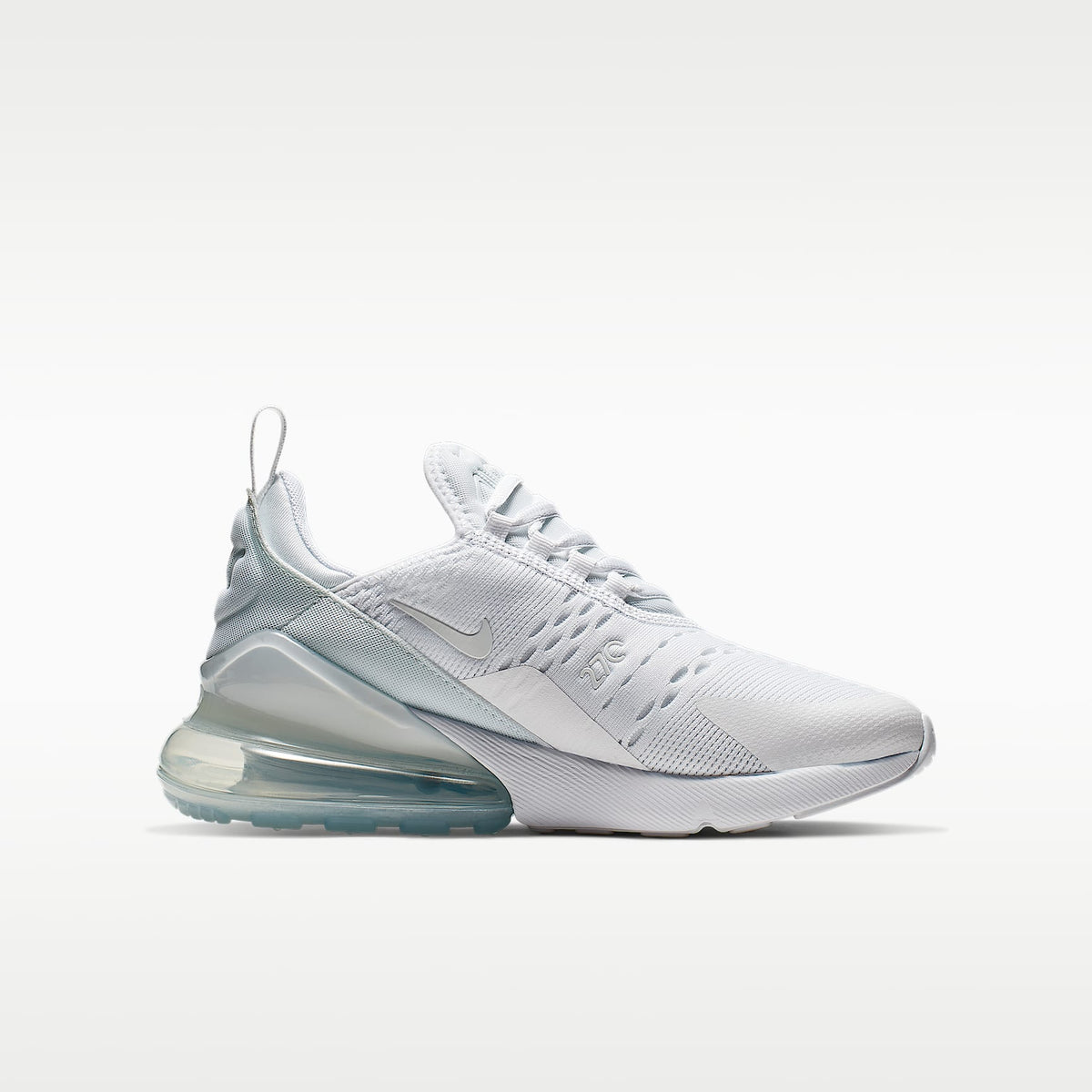 Nike Air Max 270 – Blanco/Plata metalizado/Blanco – vista 2