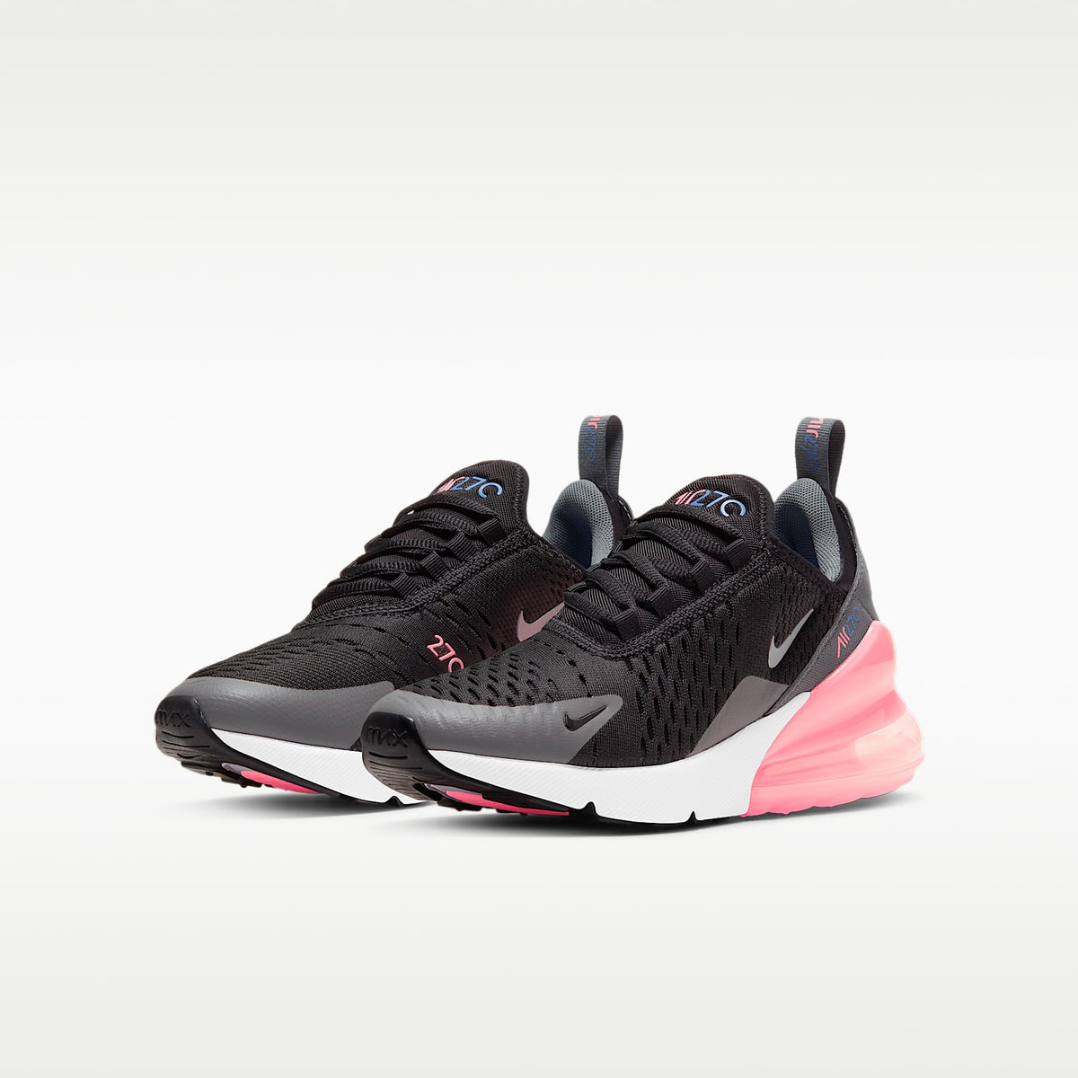 Nike Air Max 270 – Negro/Gris humo/Puesta de sol pulso/Plata metalizado – vista 5