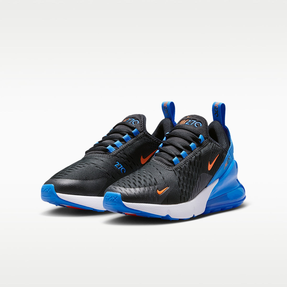Nike Air Max 270 – Negro/Azul cristal/Blanco/Naranja césped – vista 5