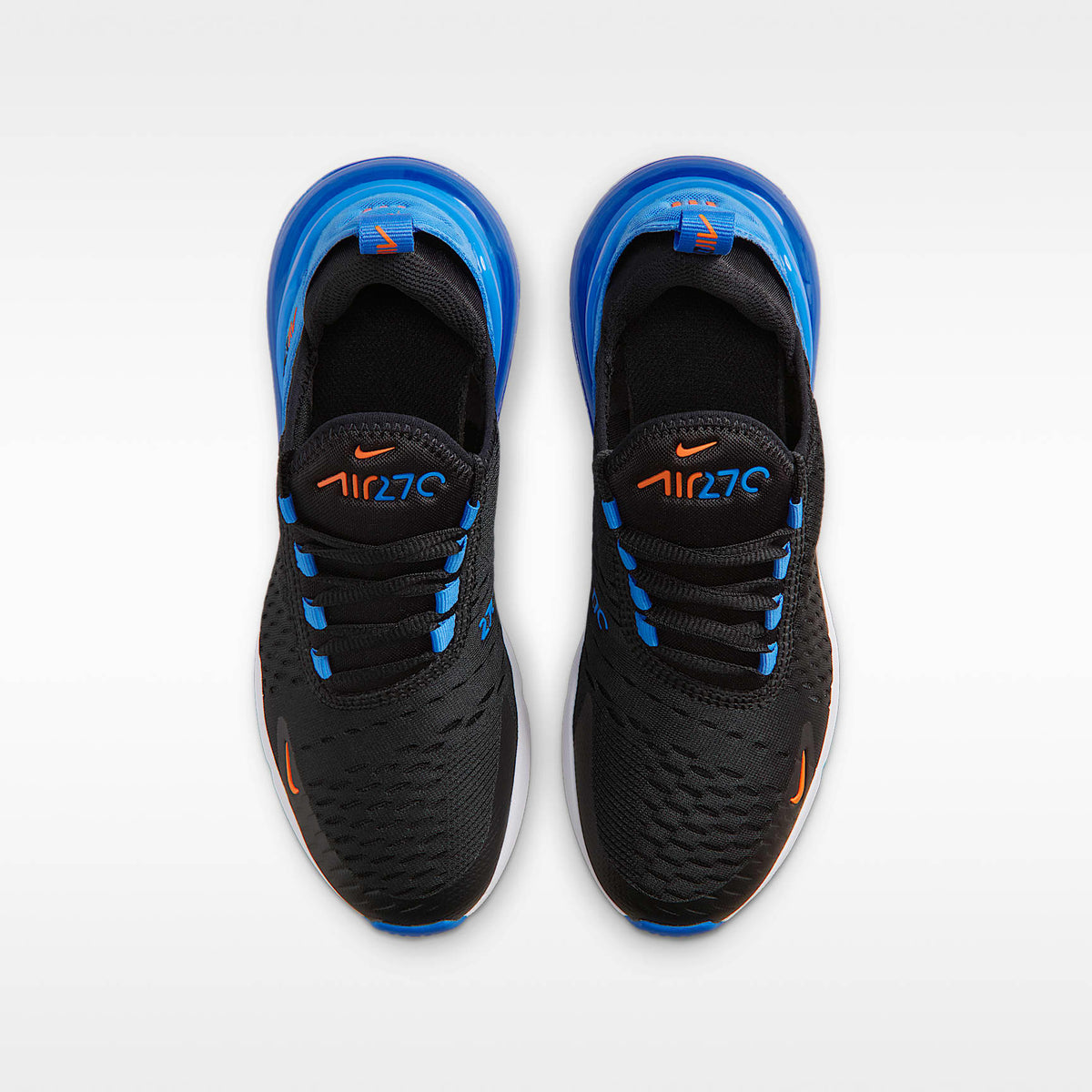 Nike Air Max 270 – Negro/Azul cristal/Blanco/Naranja césped – vista 4