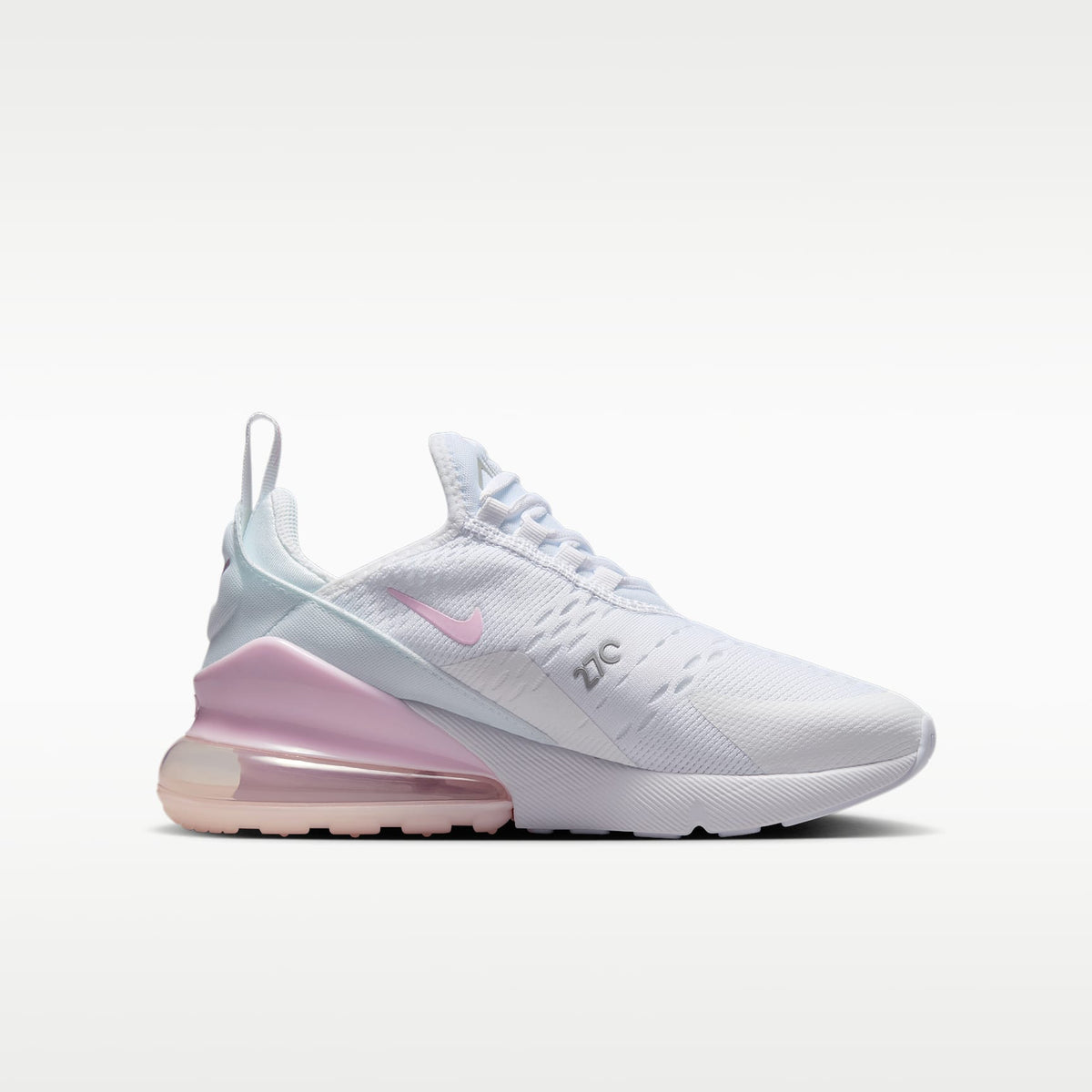 Nike Air Max 270 – Blanco/Gris humo claro/Espuma rosa – vista 3