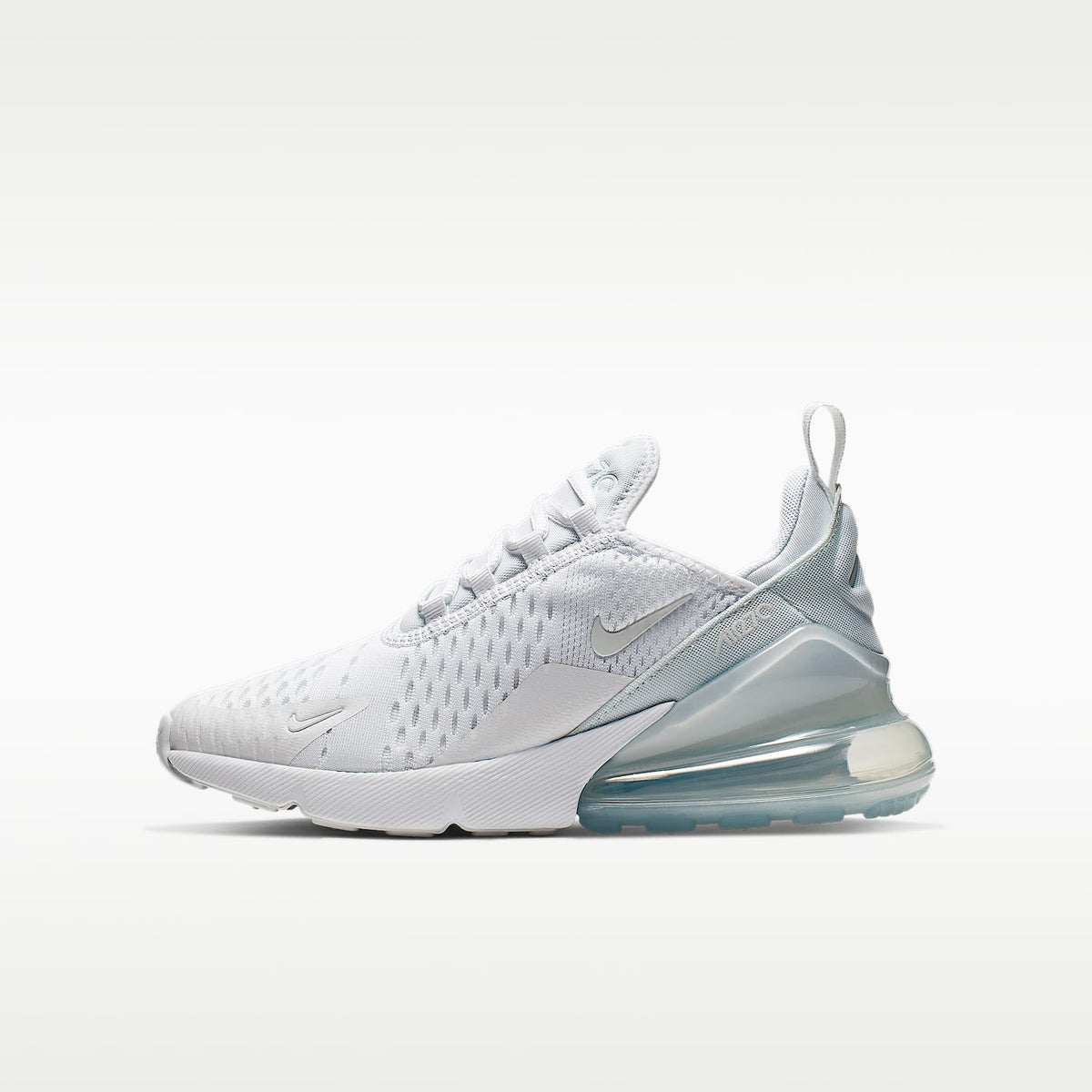 Nike Air Max 270 – Blanco/Plata metalizado/Blanco – vista 1