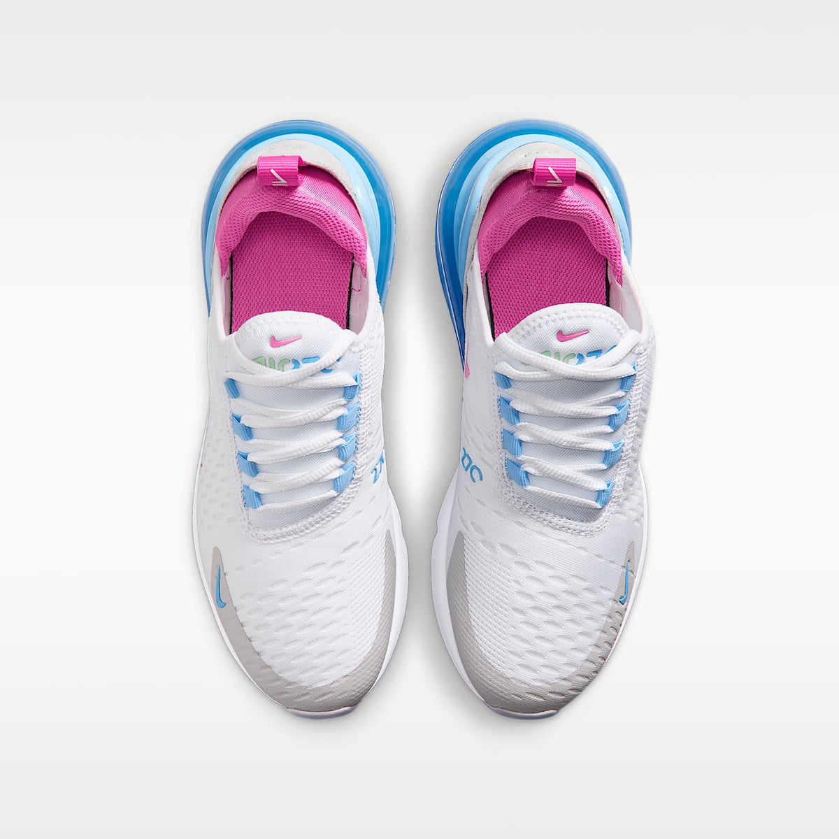 Nike Air Max 270 – Blanco/Azul fútbol/Verde ártico/Rosa paleta – vista 4