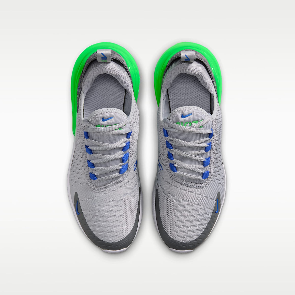 Nike Air Max 270 – Gris lobo/Gris humo/Verde chispa/Azul carrera – vista 4
