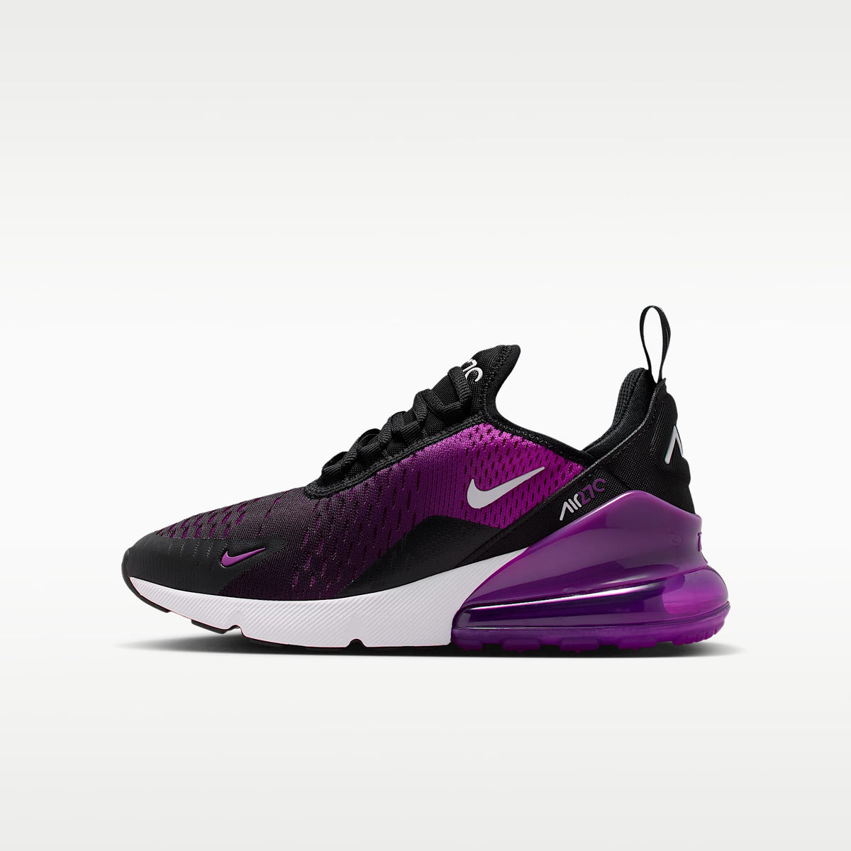 Nike Air Max 270 – Negro/Morado vivo/Blanco – vista 1