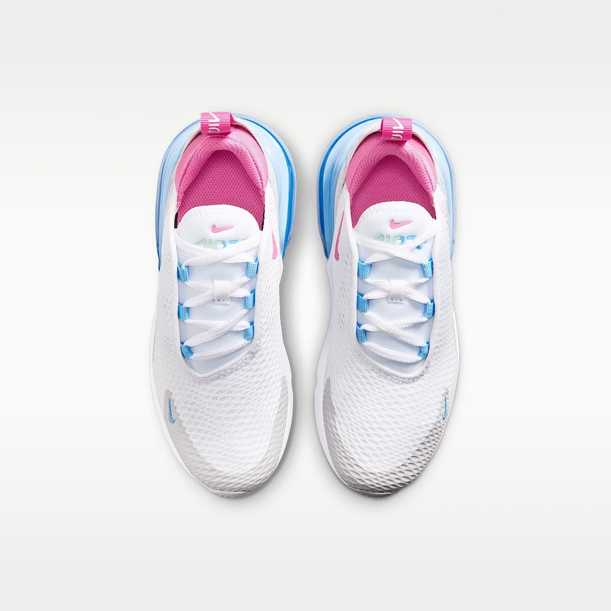 Nike Air Max 270 – Blanco/Azul fútbol/Verde ártico/Rosa paleta – vista 4