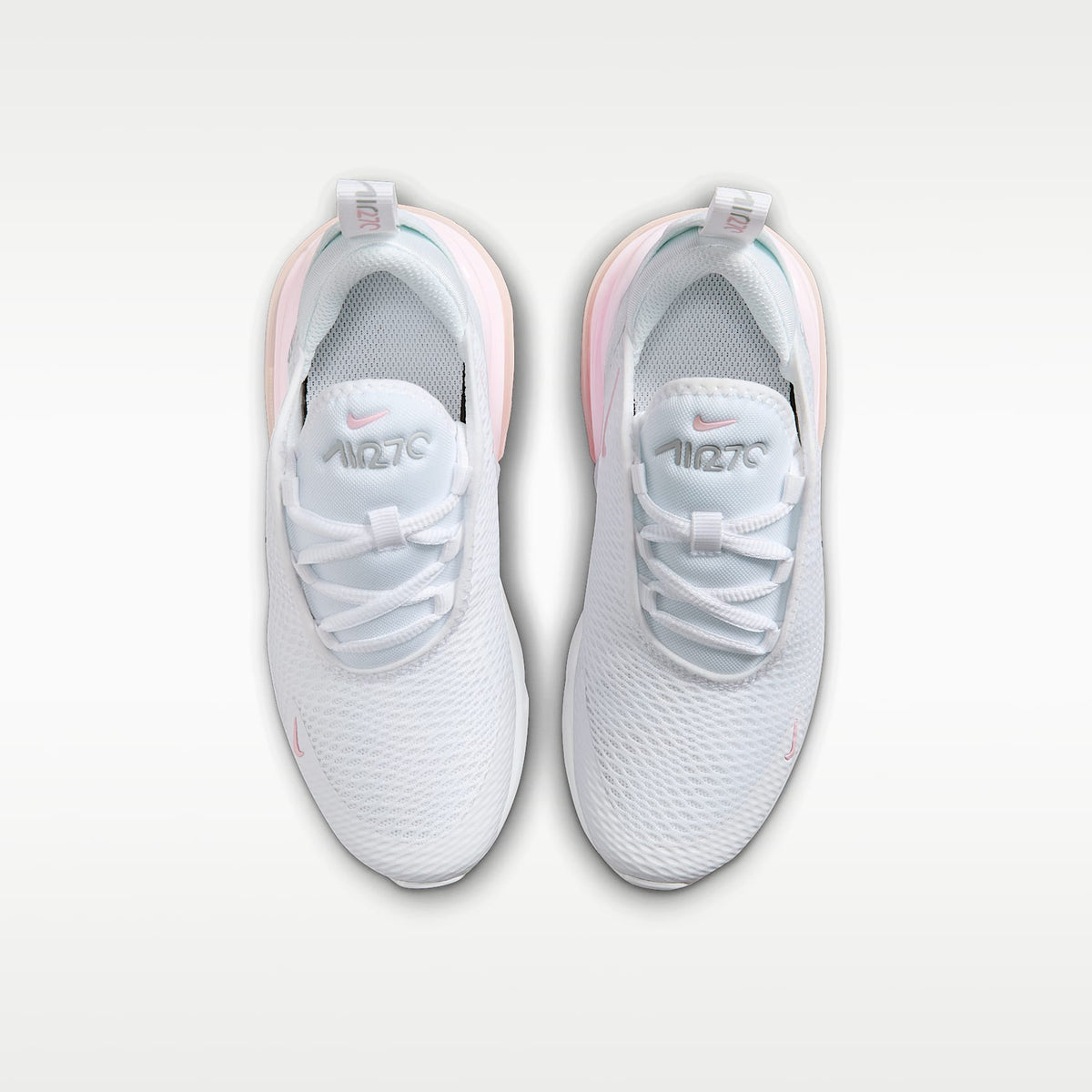 Nike Air Max 270 – Blanco/Gris humo claro/Espuma rosa – vista 4