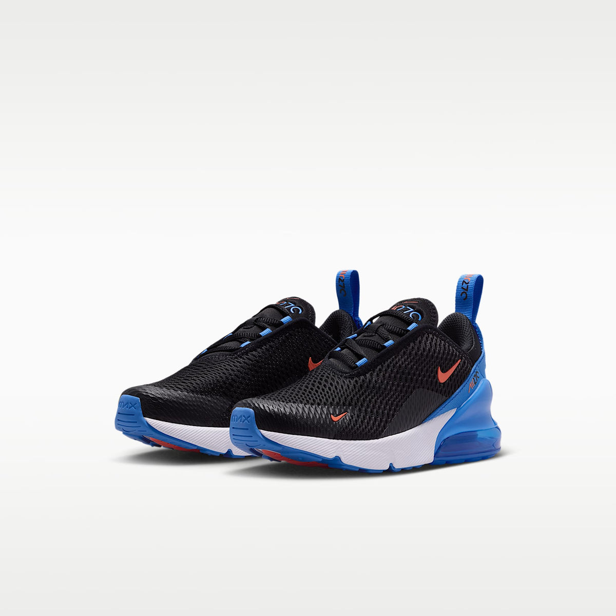 Nike Air Max 270 – Negro/Azul cristal/Blanco/Naranja césped – vista 5