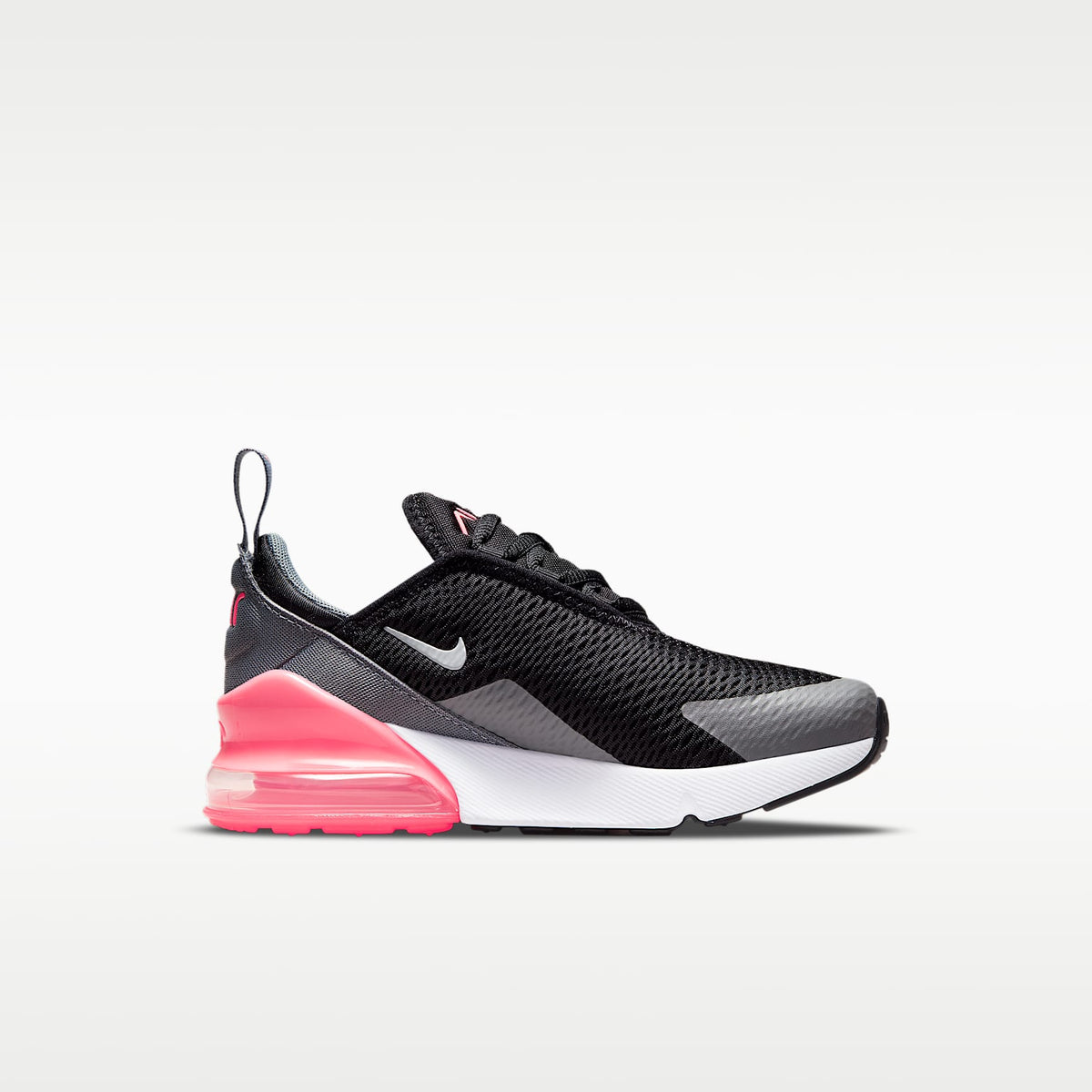 Nike Air Max 270 – Negro/Gris humo/Puesta de sol pulso/Plata metalizado – vista 3