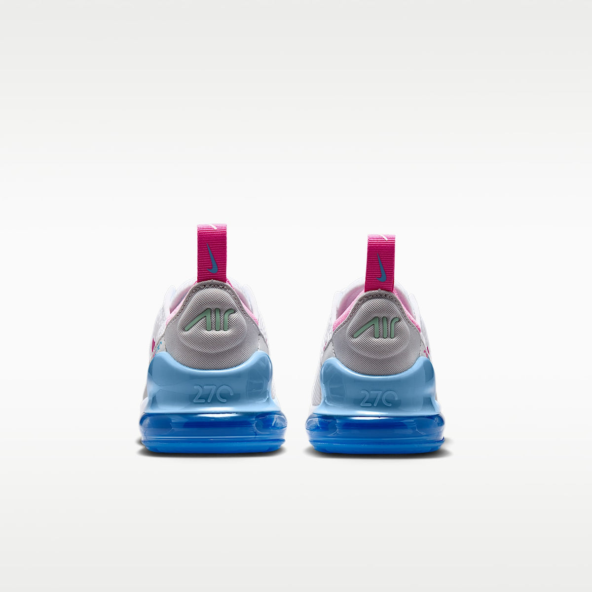 Nike Air Max 270 – Blanco/Azul fútbol/Verde ártico/Rosa paleta – vista 6