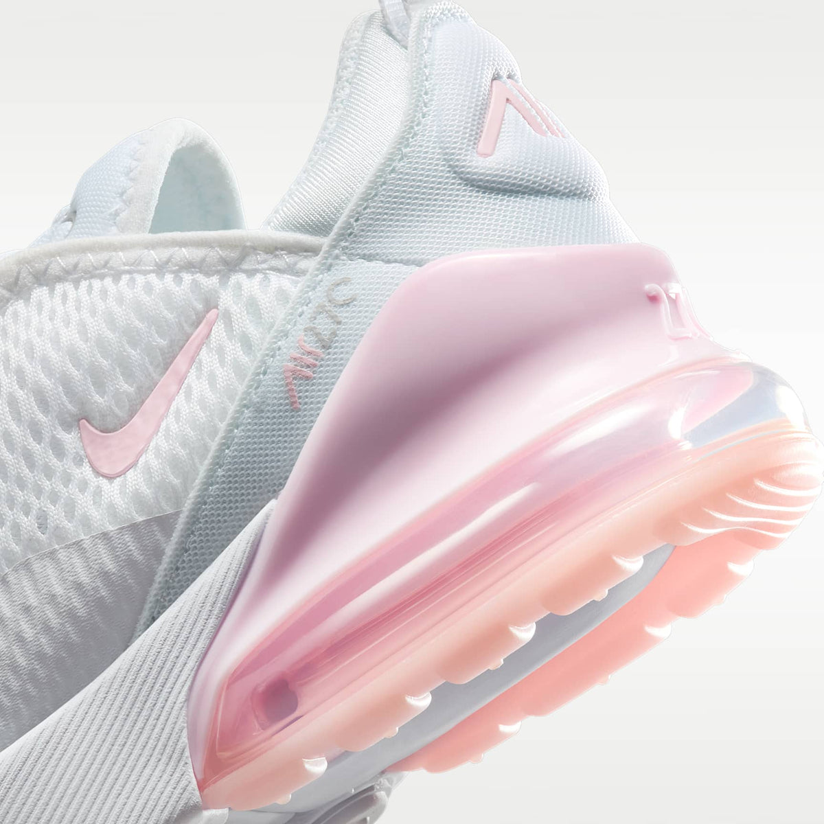 Nike Air Max 270 – Blanco/Gris humo claro/Espuma rosa – vista 8