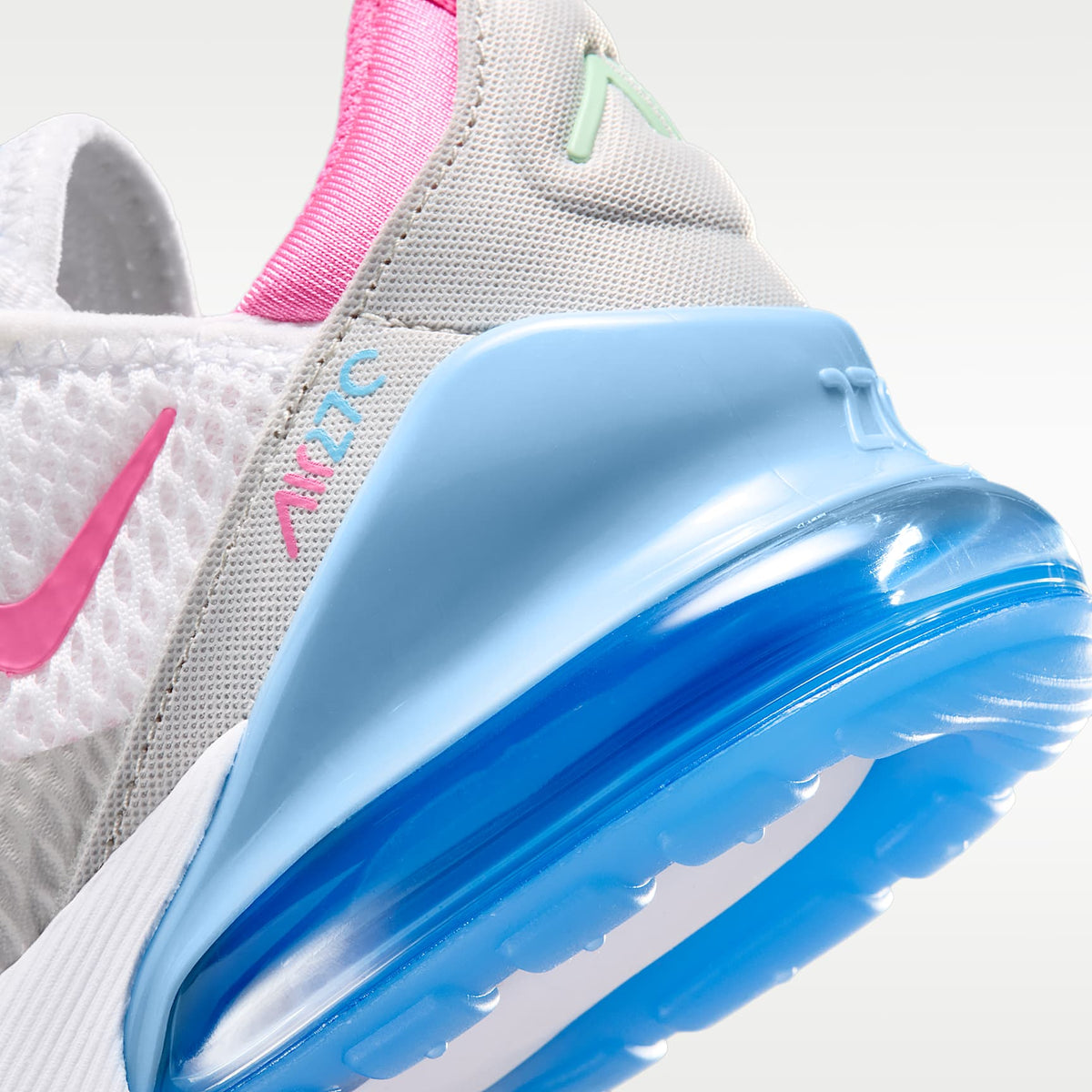 Nike Air Max 270 – Blanco/Azul fútbol/Verde ártico/Rosa paleta – vista 8