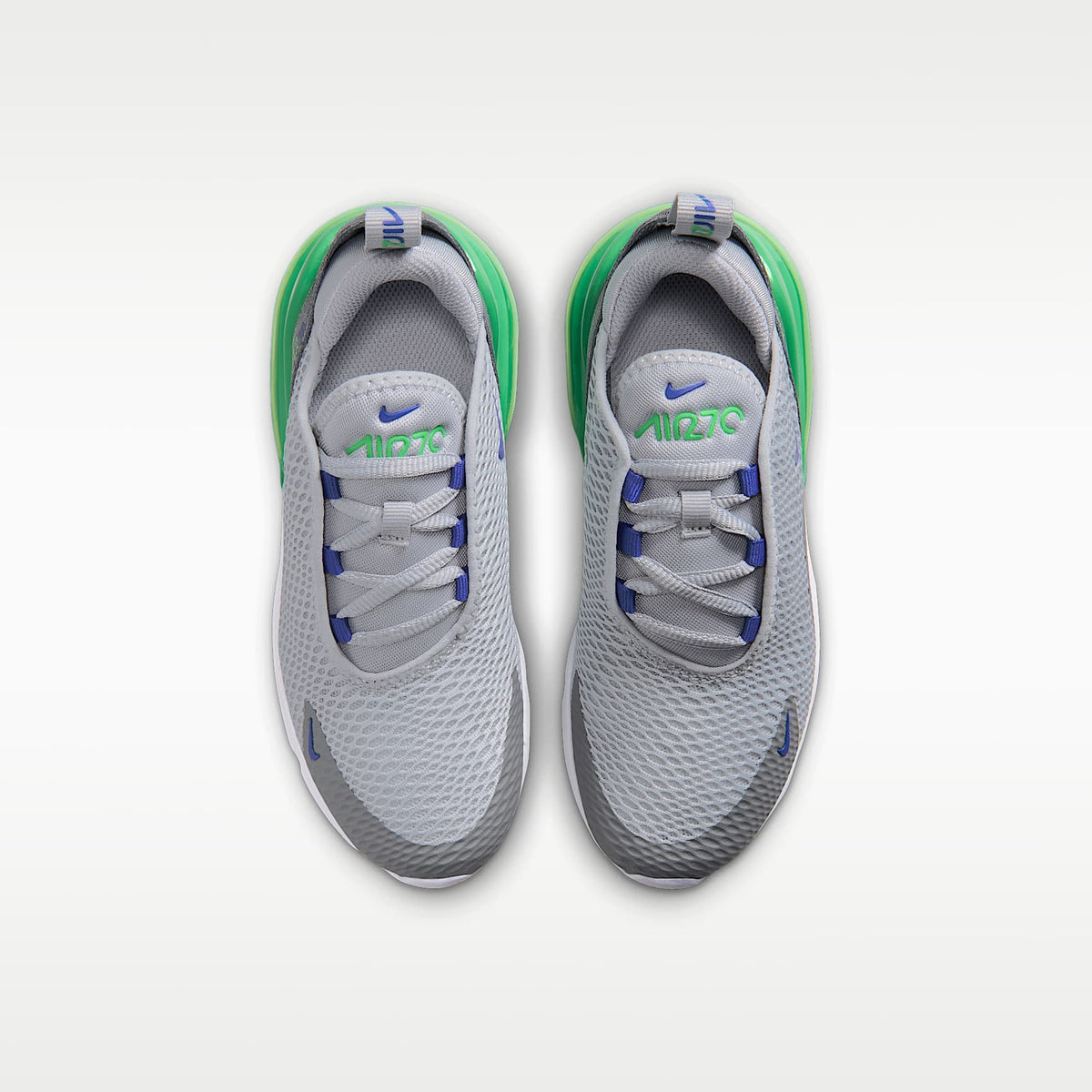 Nike Air Max 270 – Gris lobo/Gris humo/Verde chispa/Azul carrera – vista 4