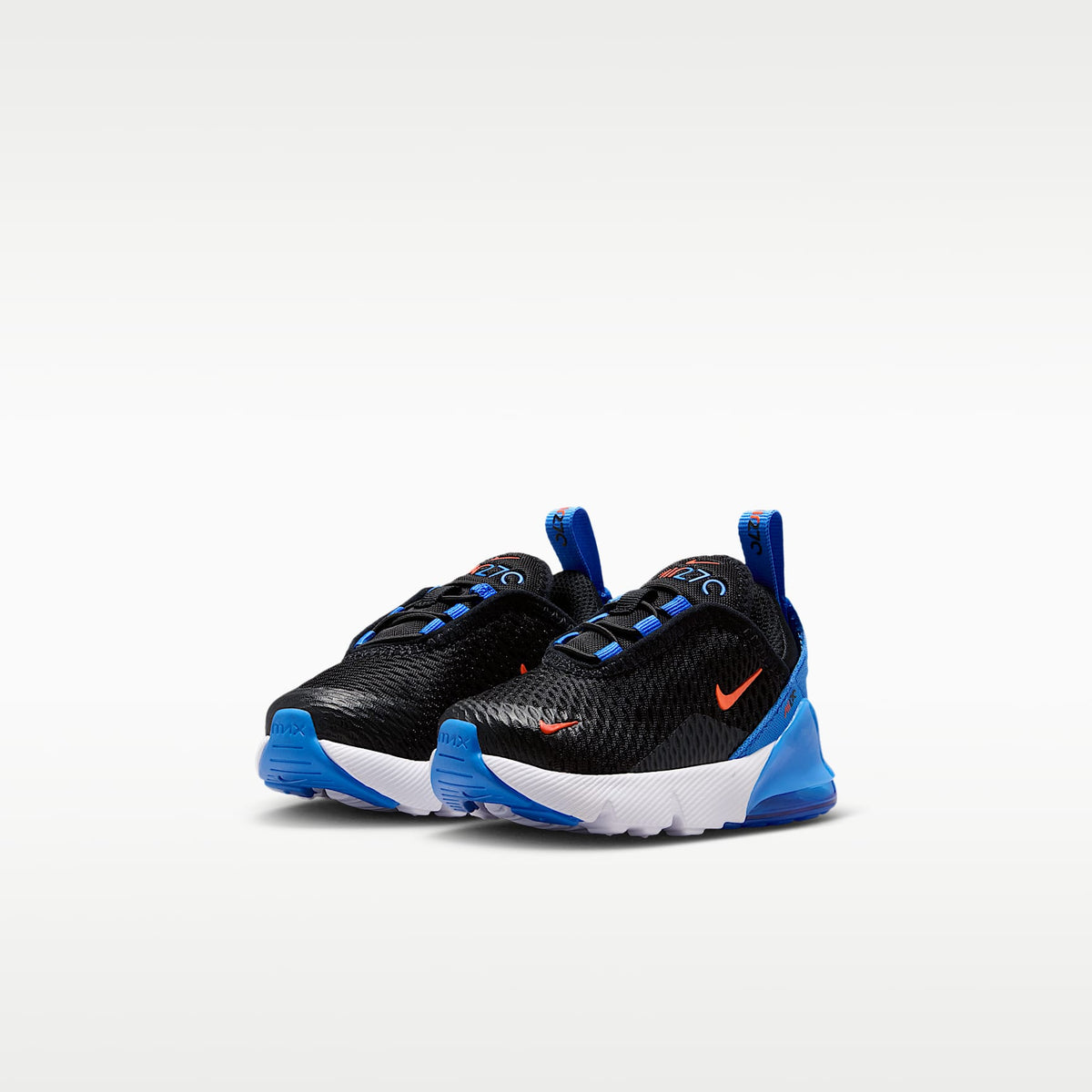Nike Air Max 270 – Negro/Azul cristal/Blanco/Naranja césped – vista 5