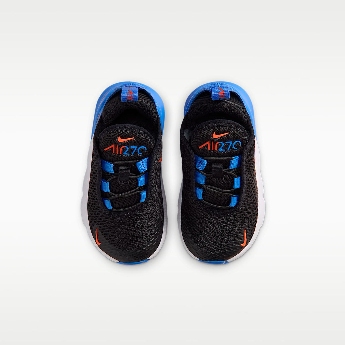 Nike Air Max 270 – Negro/Azul cristal/Blanco/Naranja césped – vista 4