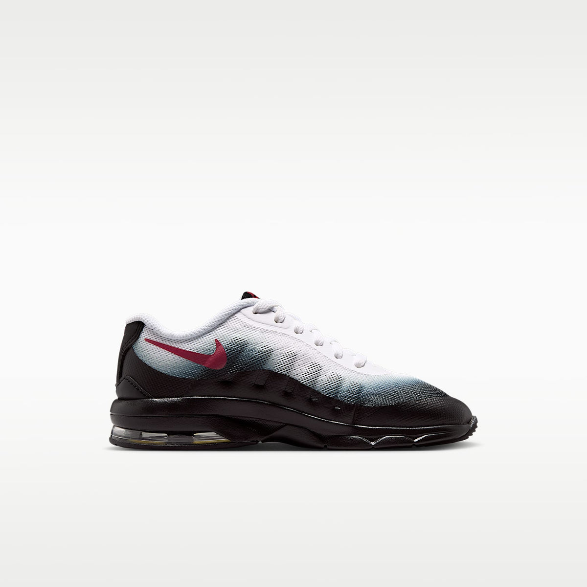 Nike Air Max Invigor – Blanco/Negro/Gris humo/Rojo duro – vista 3
