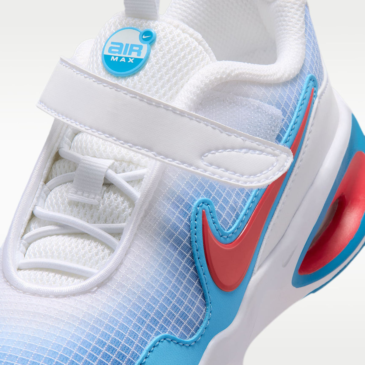 Nike Air Max Nova – Blanco/Azul aurora/Azul fútbol/Rojo fusión – vista 7