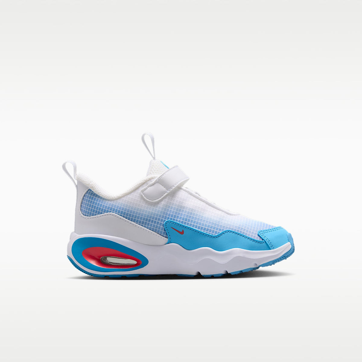 Nike Air Max Nova – Blanco/Azul aurora/Azul fútbol/Rojo fusión – vista 3