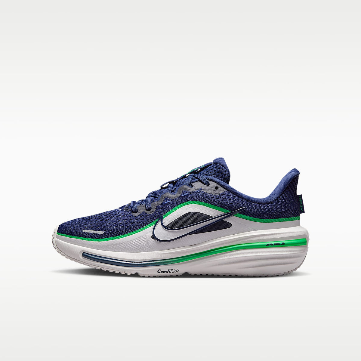 Nike Winflo 12 – Azul marino medianoche/Verde chispa/Blanco cumbre – vista 1