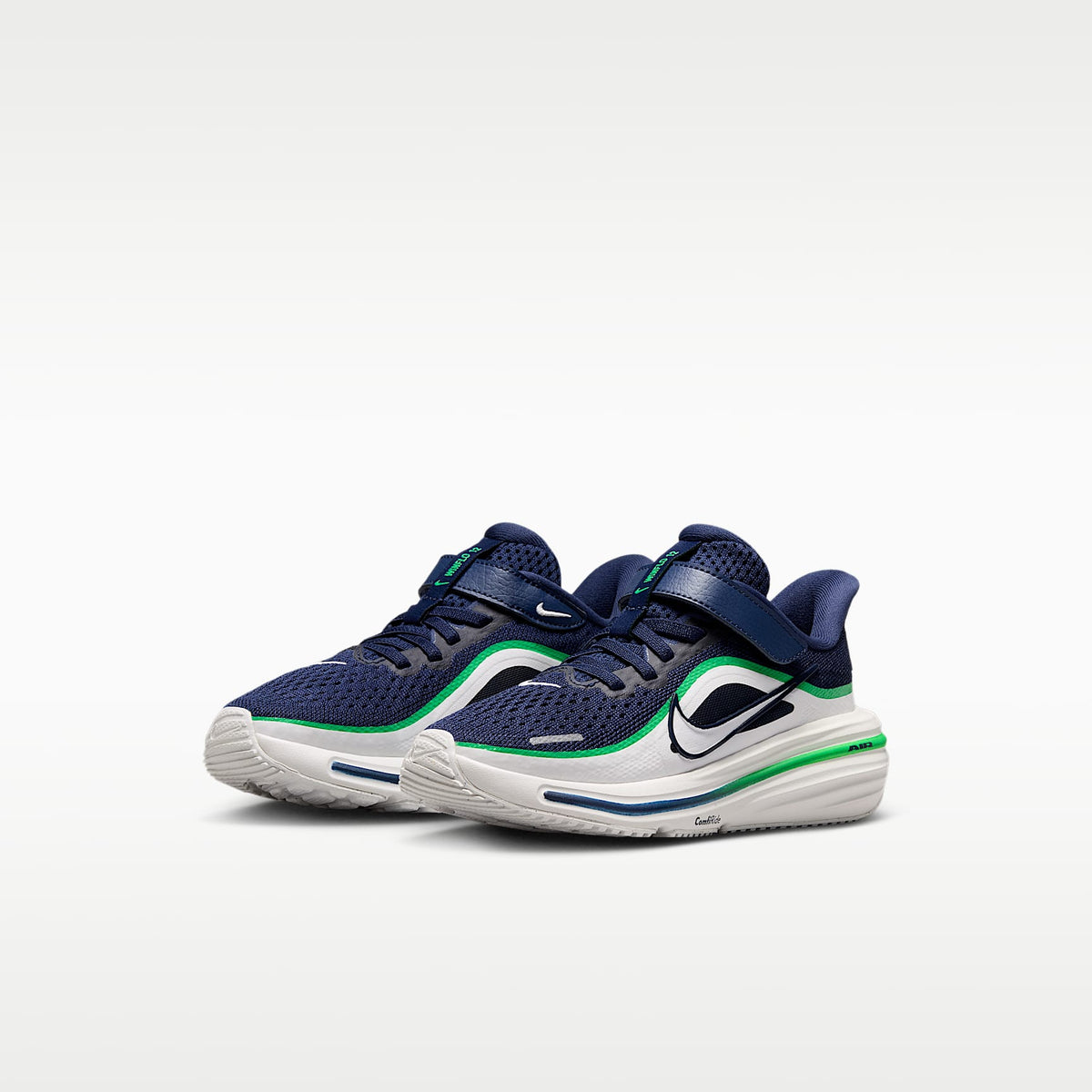 Nike Winflo 12 – Azul marino medianoche/Verde chispa/Blanco cumbre – vista 5