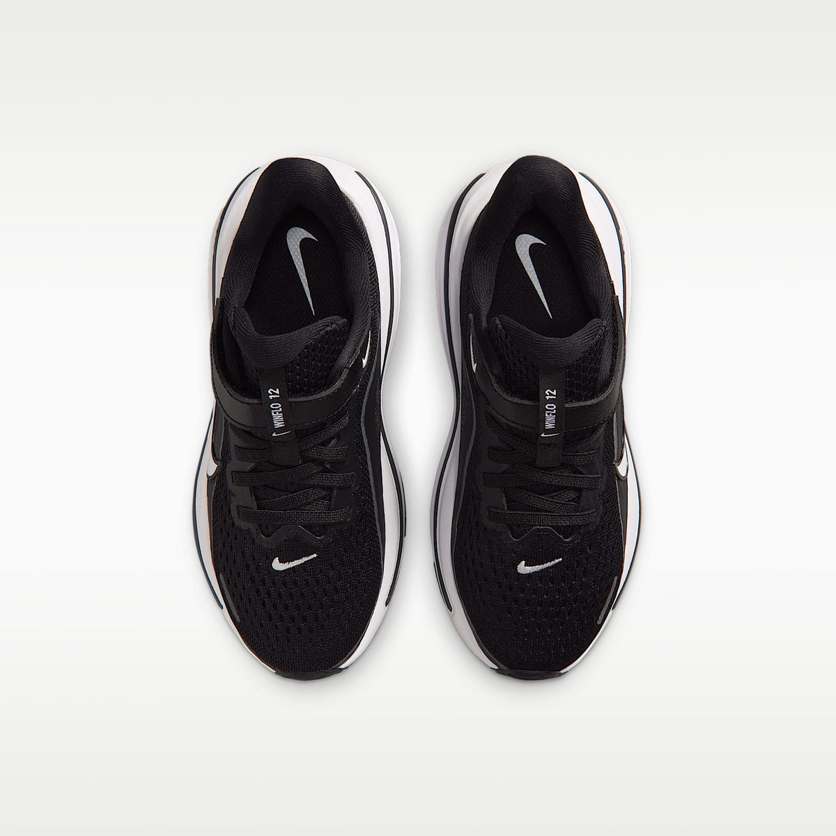 Nike Winflo 12 – Negro/Gris humo oscuro/Blanco – vista 4