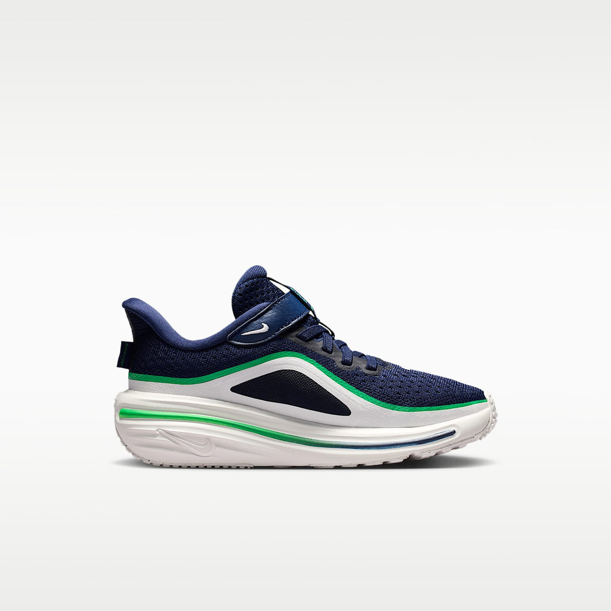 Nike Winflo 12 – Azul marino medianoche/Verde chispa/Blanco cumbre – vista 3