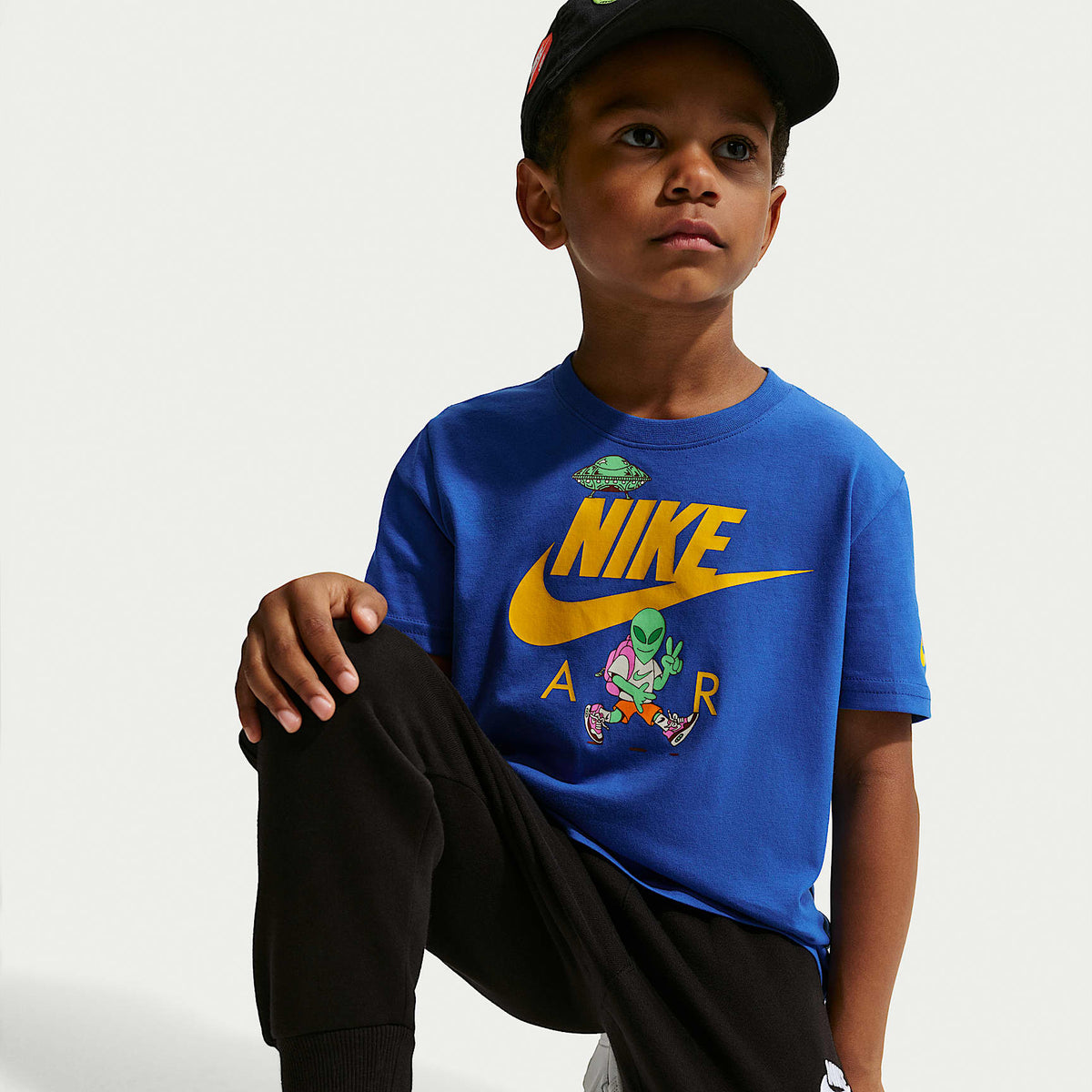 Playera Alien para niños talla pequeña Nike – Royal juego – vista 3