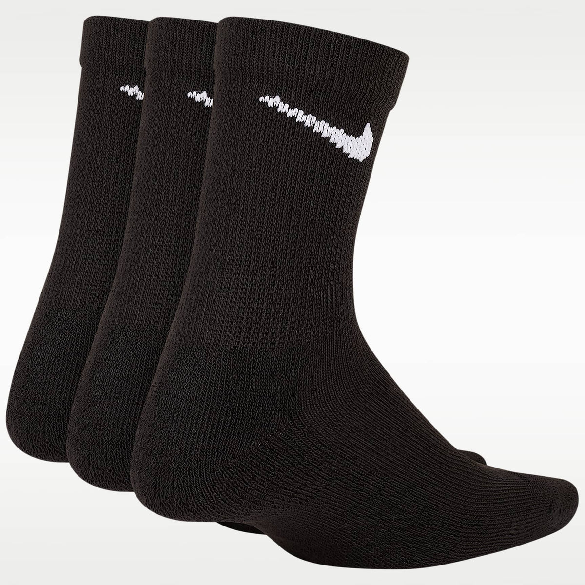 Calcetas para niños (3 pares) Nike Basics – Negro/Blanco – vista 2