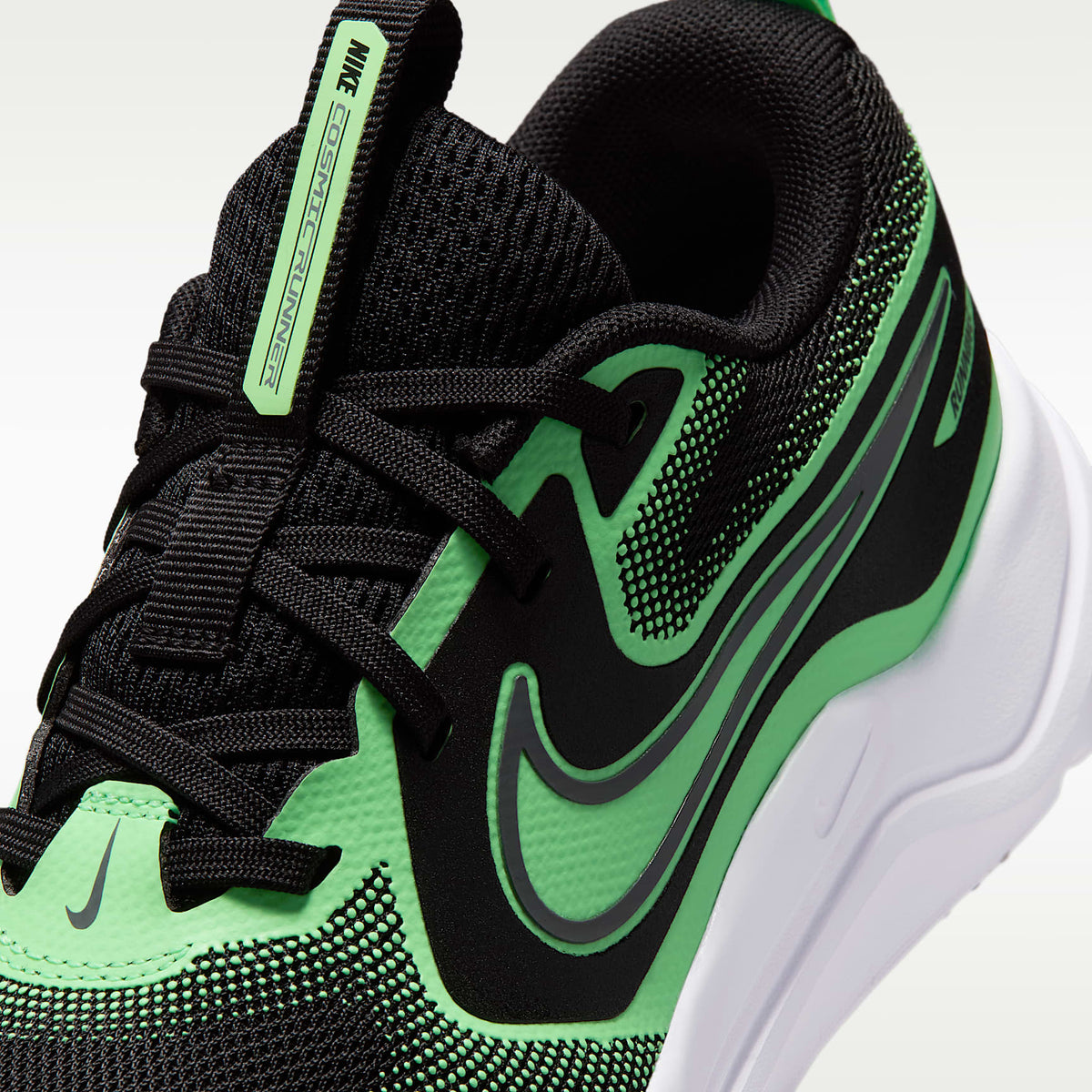 Nike Cosmic Runner – Negro/Verde ilusión/Gris azulado – vista 7